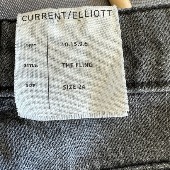NWT Current/Elliott The Fling Boulevard Knee Slit Size 24 - Picture 6 of 13